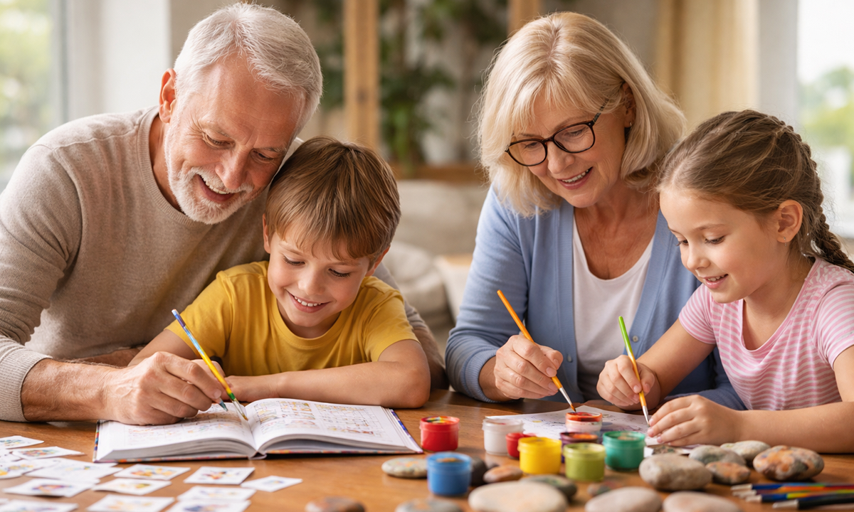 Bildschirmfreie Aktivitäten für Großeltern und Enkelkinder